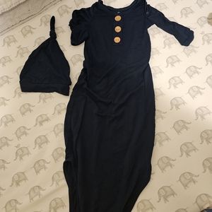 Caden Lane Gown & Matching Hat